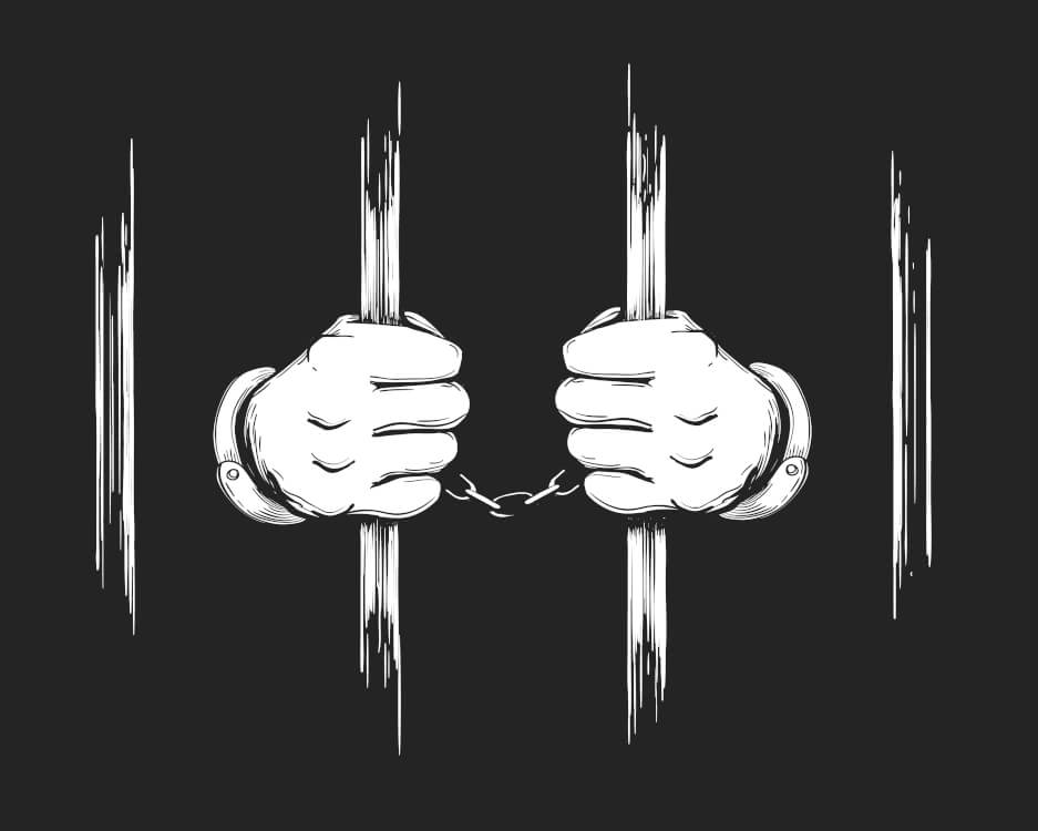 禁錮刑を受ける人