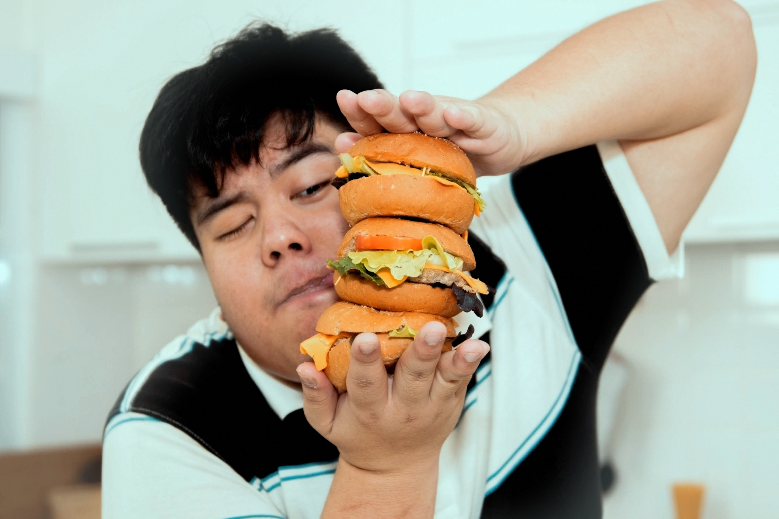 大食漢の人