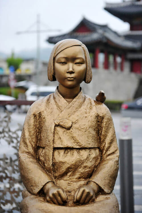 慰安婦問題を象徴する少女像