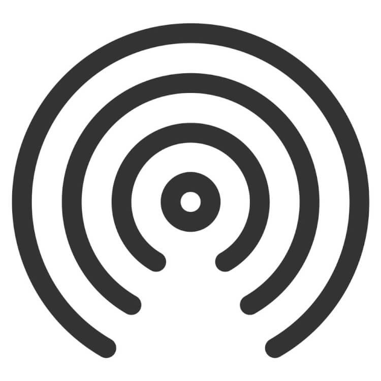 AirDropのアイコン画像