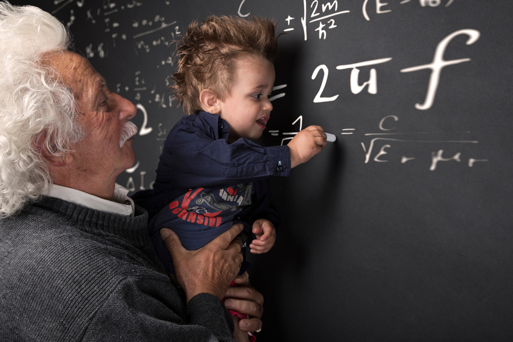 数学で非凡な才を発揮する少年
