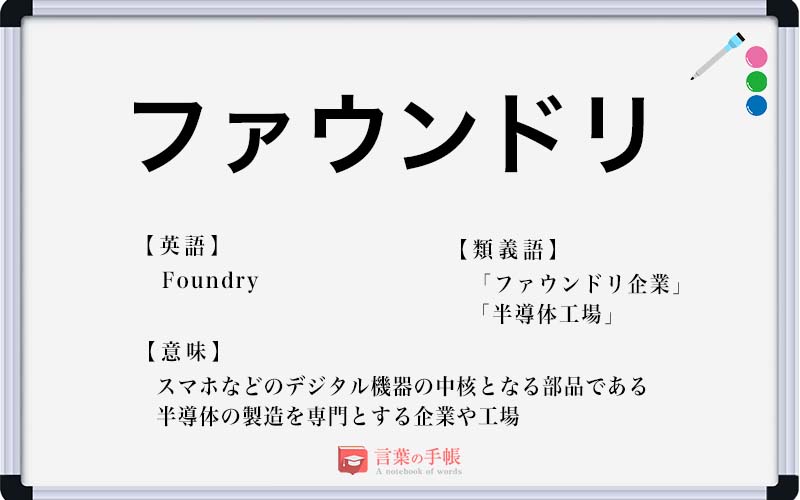 ファウンドリ の使い方や意味 例文や類義語を徹底解説 言葉の手帳 様々なジャンルの言葉や用語の意味や使い方 類義語や例文まで徹底解説します