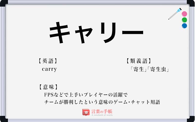Carryとはどういう意味ですか？