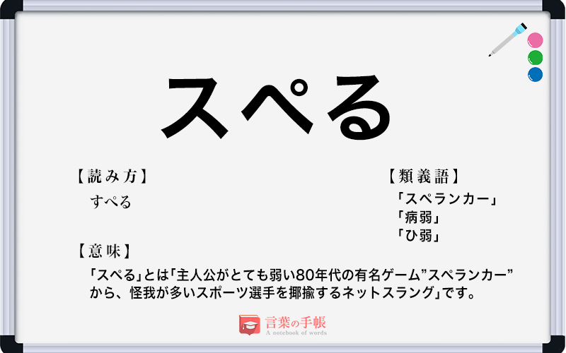 「スペ体質」のネットスラングは？