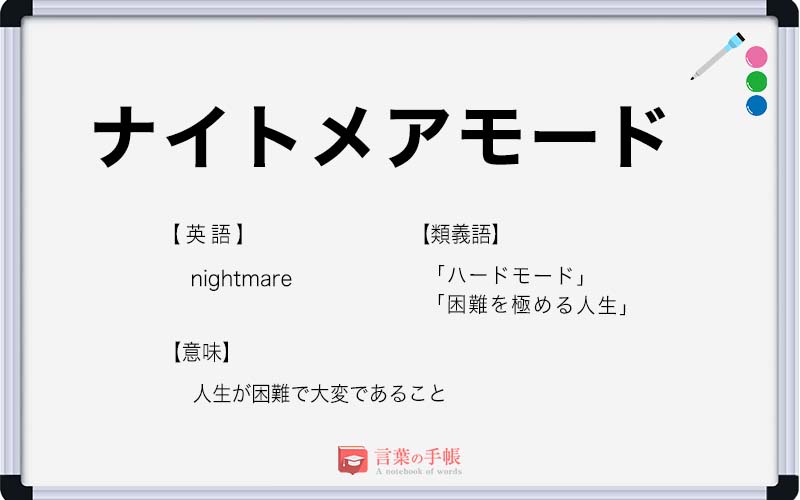 ナイトメアとはどういう意味ですか？