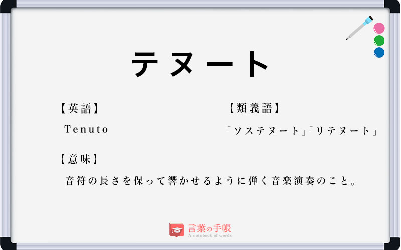 テヌートとはどういう意味ですか？